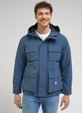 Lee Utility Jacket Męska Kurtka Zimowa Ciepła Deep Waters 112341654 LM16045023